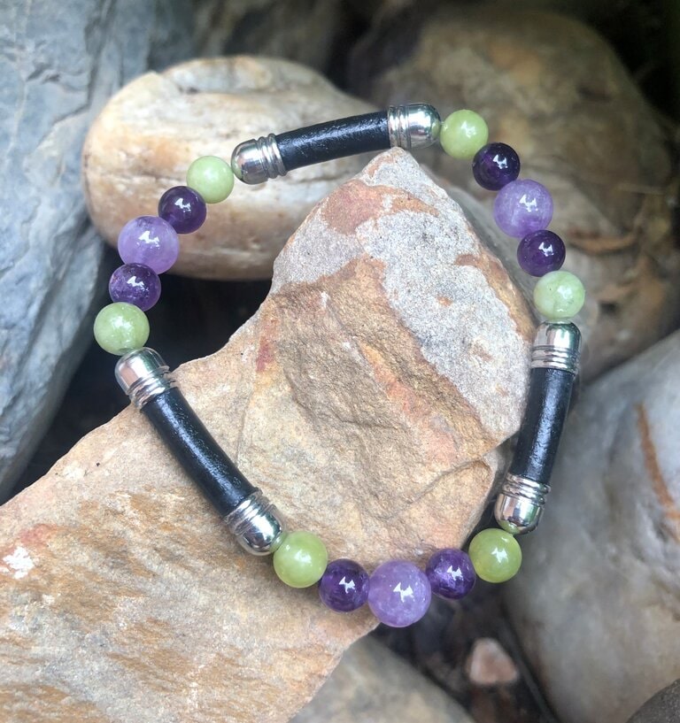 bracelet-amethyste-cuir-jade-lithotherapie-montauban